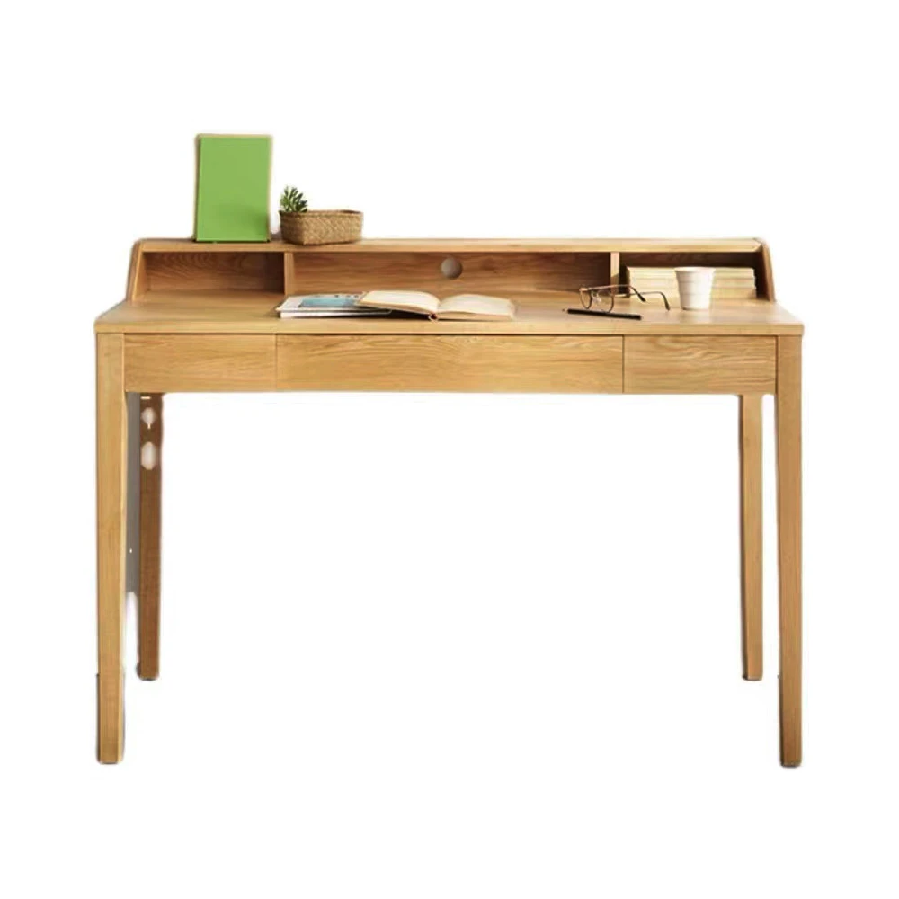 

Modern Family Computer Laptop Writing Furniture Oak Computer Desk Student Children Study Table with Drawers