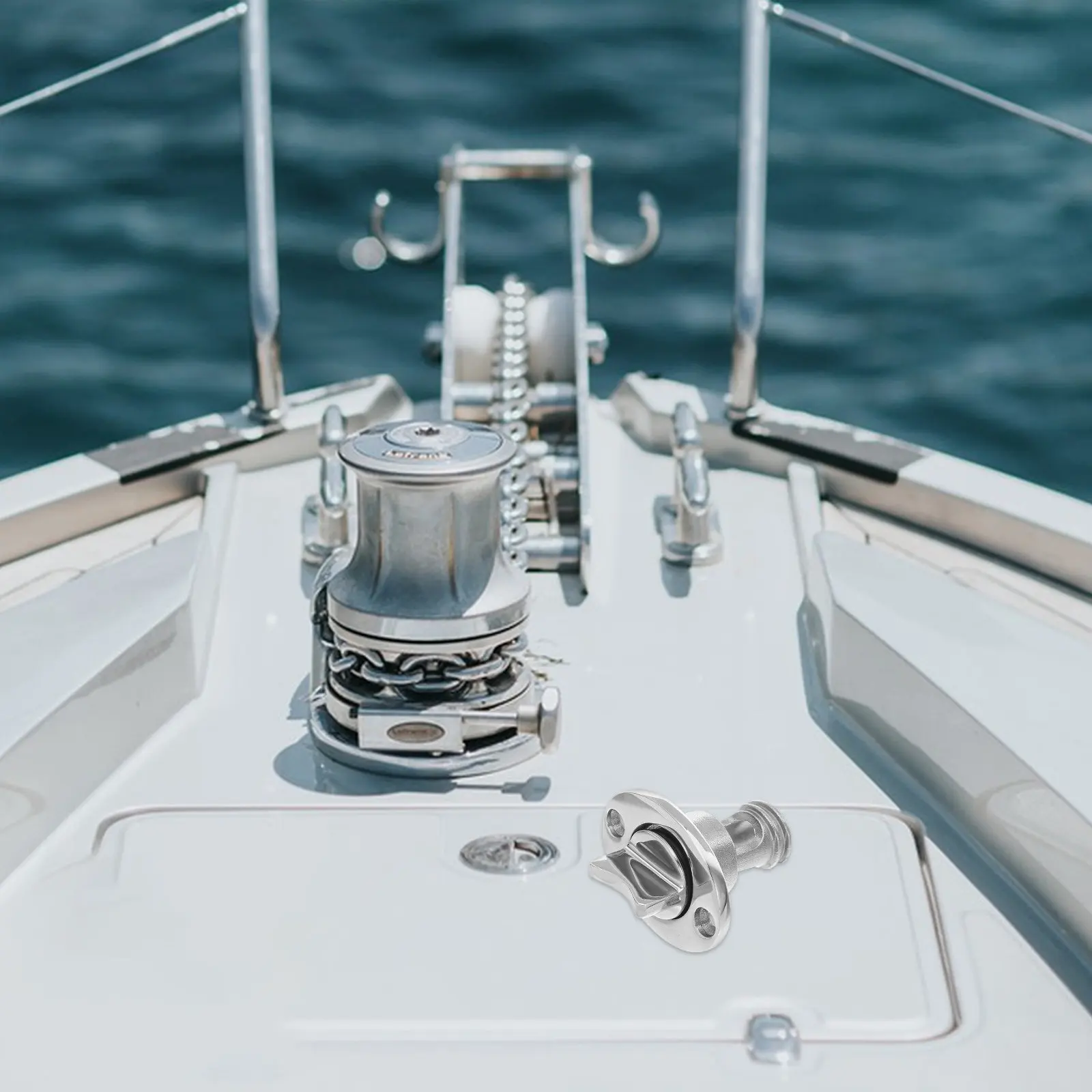 Boats Transom Drain Plug Stainless Garboard Marine Transoms Oval Replacement Silver Plugs