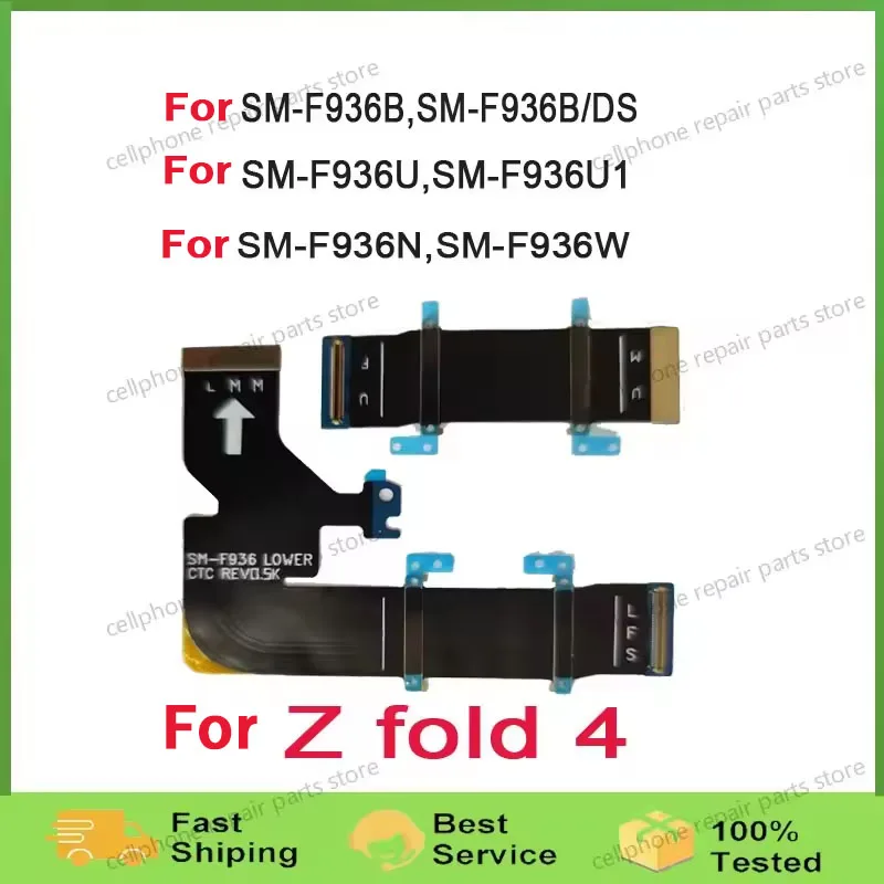 1 Pair Spin Axis Flex Cable Ribbon For Samsung Galaxy Z Fold4 F936 F936B F936U Rotating Shaft Cable Replacement Parts
