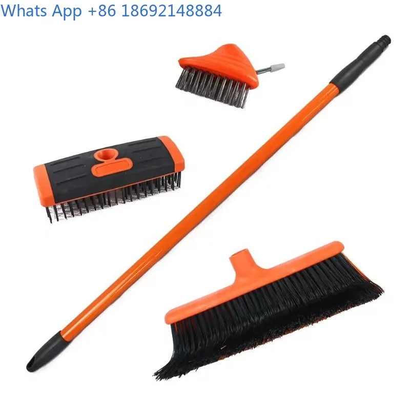 

4-in-1 Weed Brush Home Gardening Cleaning Leaf Brush Tool Set Multi-Functional Wire Brush