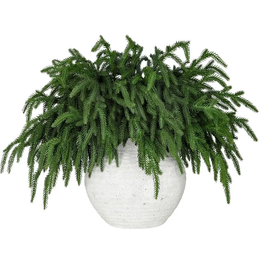 

12 Pcs Realistic Christmas Pine Branches Natural Droopy Soft Bendable Artificial Pine Stems Picks Lifelike Greenery Stems for Va