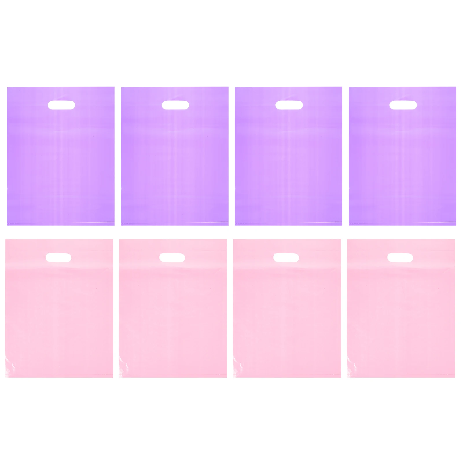 

100pcs Pink Purple Gift Bags 12x15inch Small Business Shopping Boutique Plastic Retail Merchandise Storage Bags for Customers