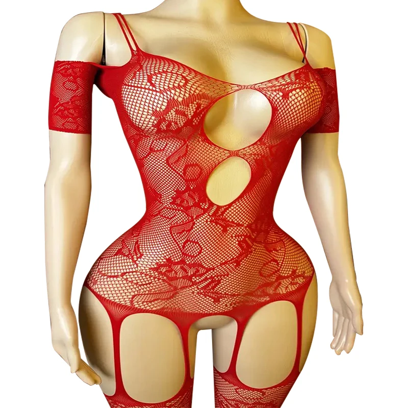 One Piece Sexy Lingerie Open Bra Crotchless Underwear For Sex Lace Transparent Plus Size Bodysuit Babydoll Dress Erotic Costumes image 4