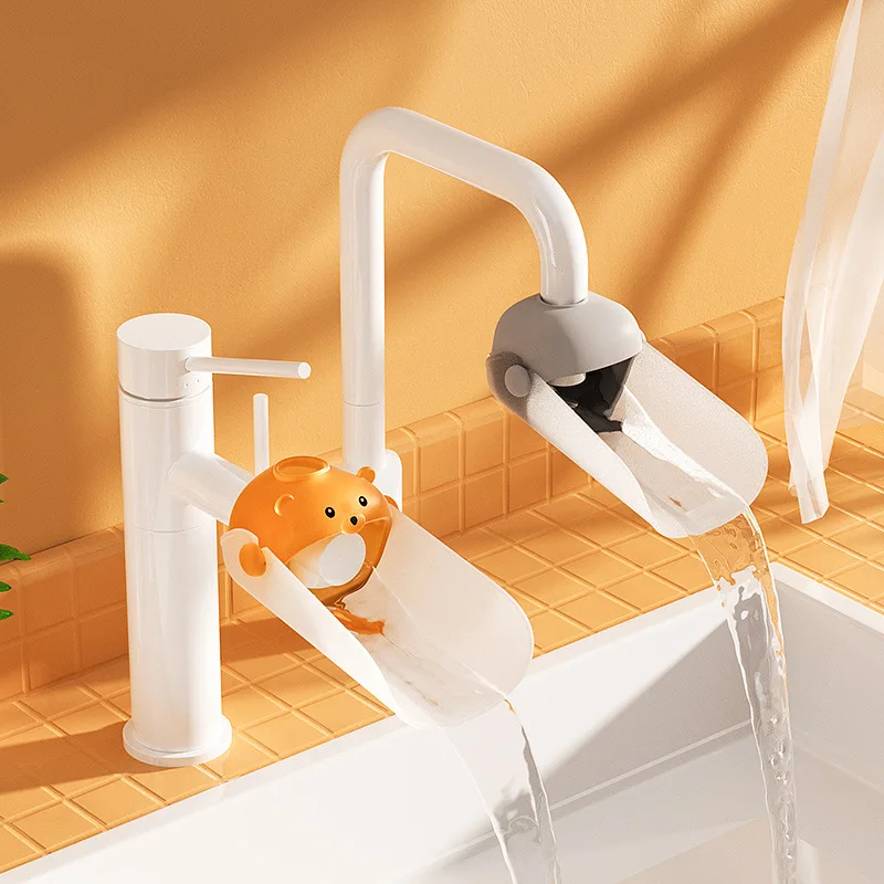 New Faucet Extender Children's Cartoon Silicone Universal Baby Hand Washing Extension Cute Anti-splash Water Extender