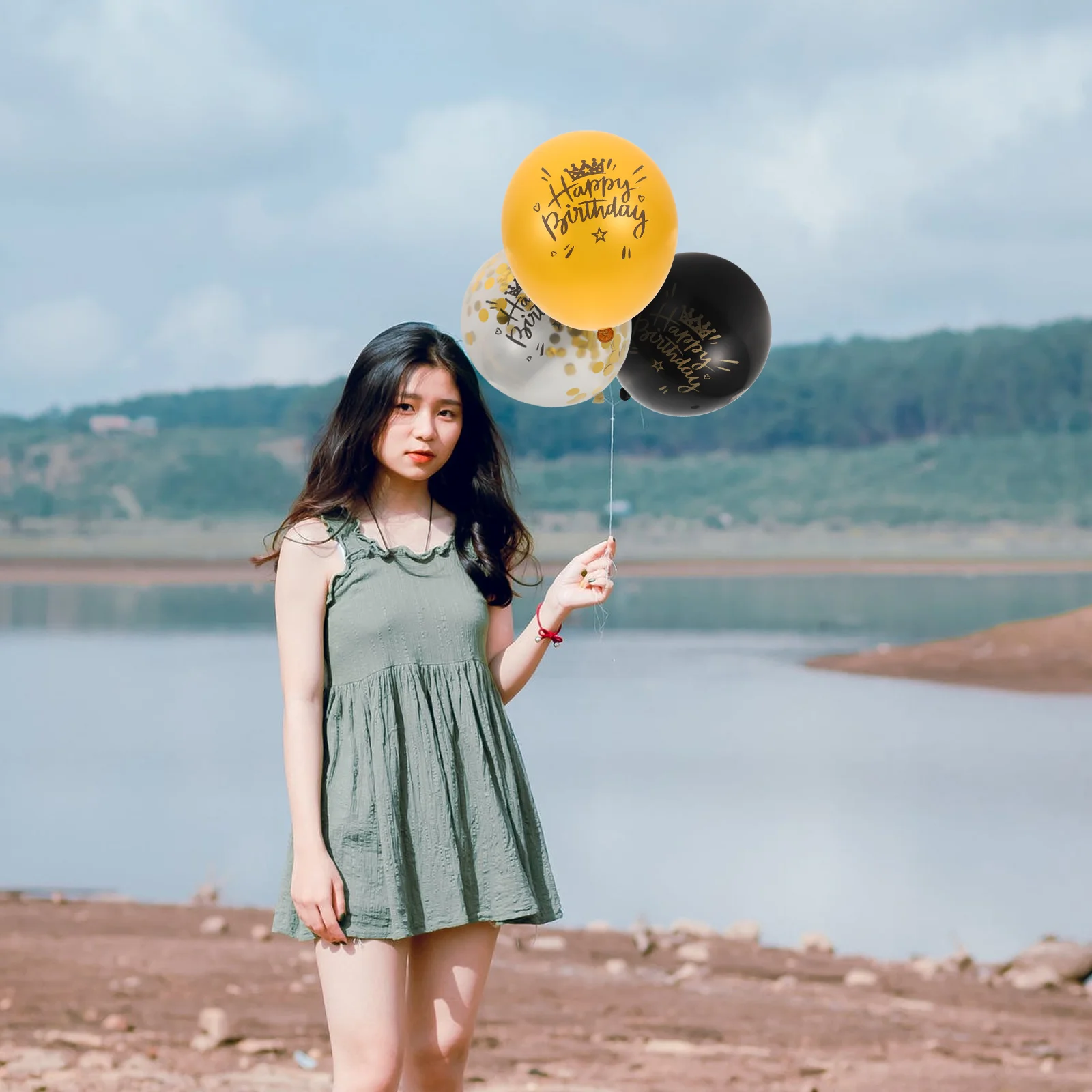 

30 Pcs Birthday Balloons Set Latex Balloons Latex Party Supplies Decorative Design Kits for Celebrations