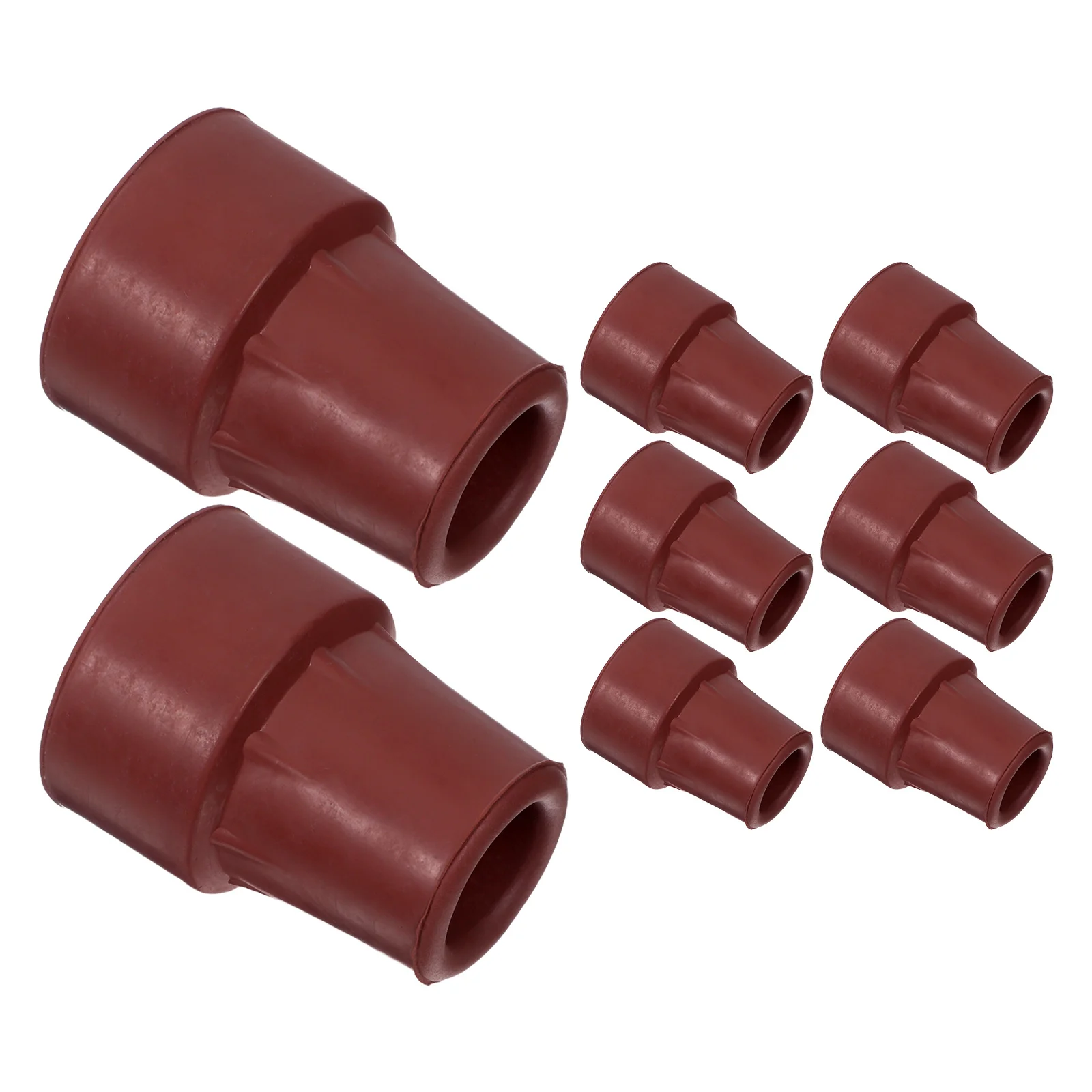 

8Pcs Trekking Pole Tips Rubber Walking Stick Ends Anti-Slip Detachable Caps Hiking Mountaineering Camping Accessories