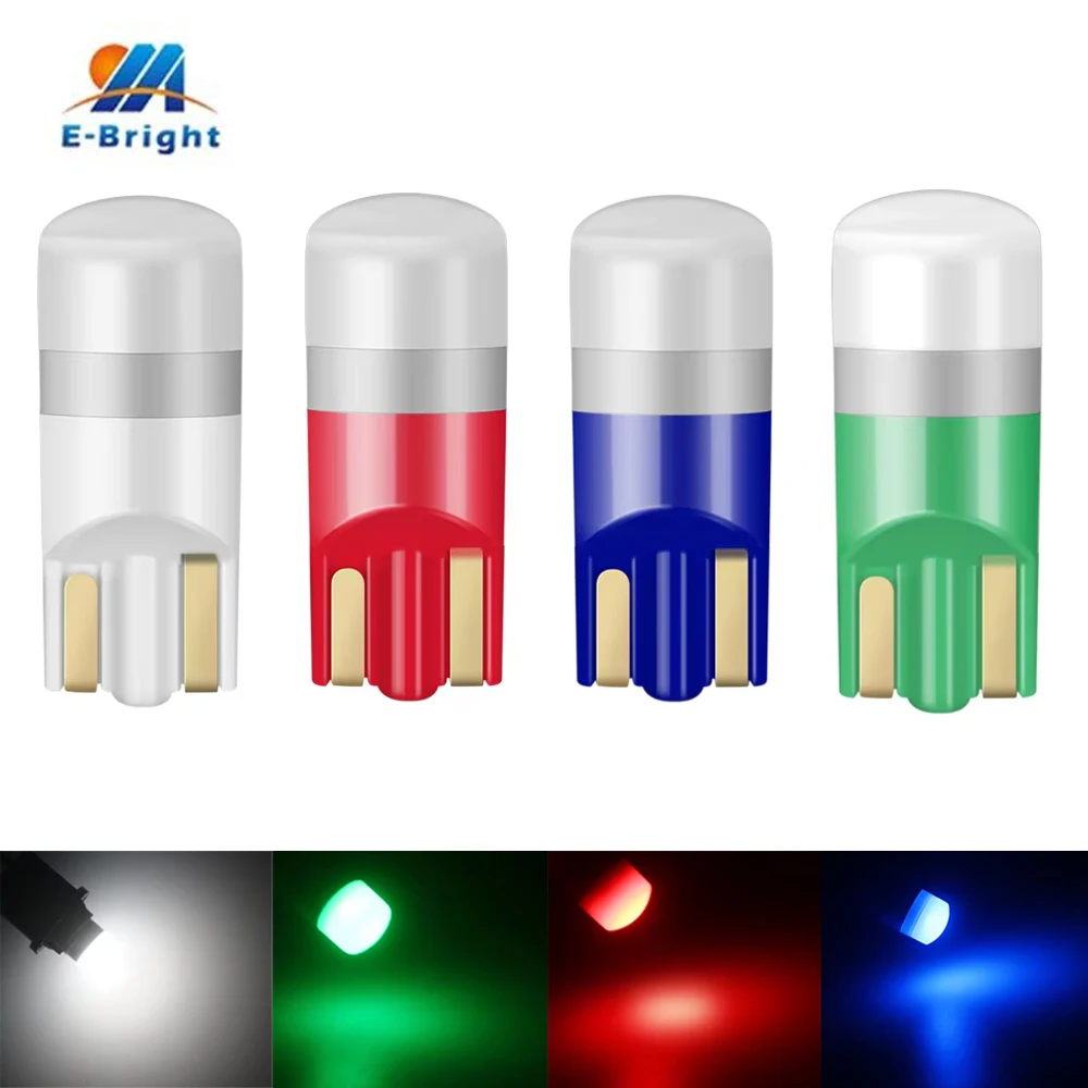 

4pcs 194 LED Bulbs T10 2825 168 194 Led Car Lights 10-30V AC/DC Nonpolarity Car Interior Side Marker Trunk License Plate Light