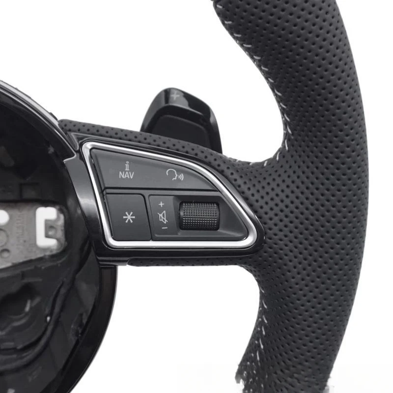 For Audi's new genuine leather steering wheel, with multi-function buttons and paddle shifters, directly supplied by th