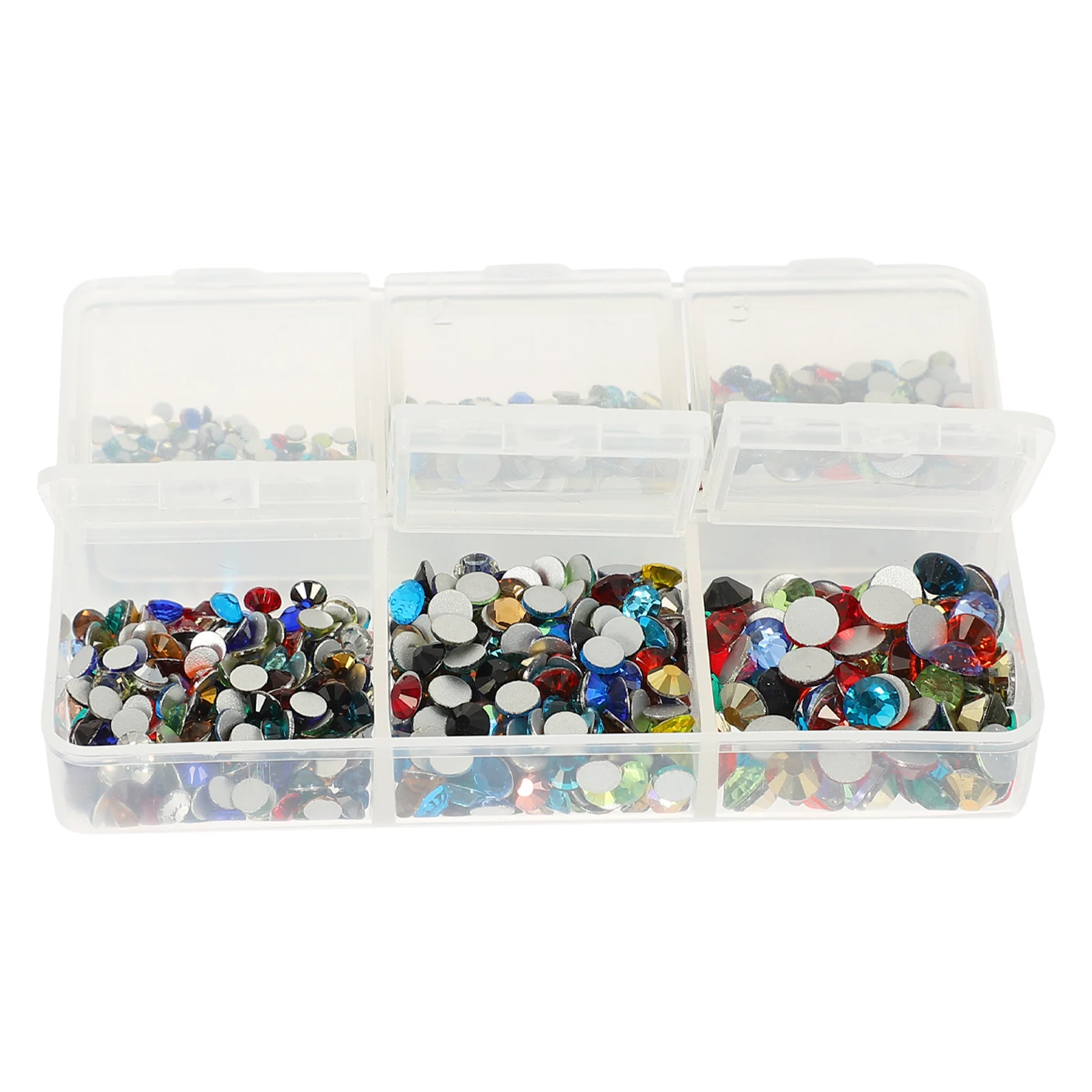 

Nail Art Supplies Manicure Rhinestone Set Rhinestones Charms Kit DIY for Nails Colorful Small