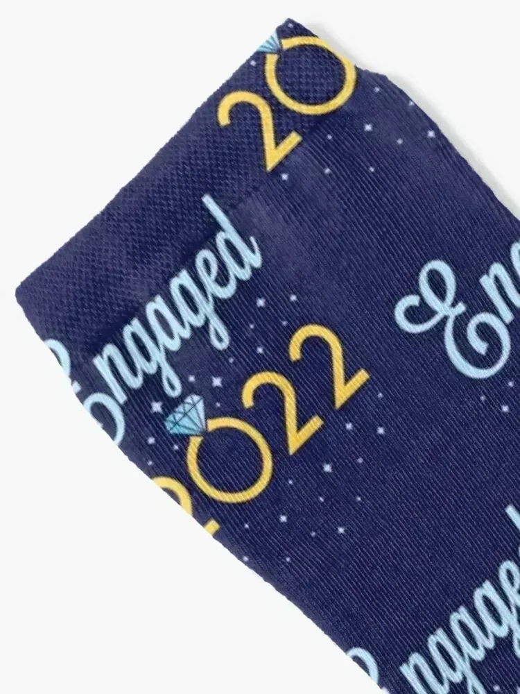 Engaged 2022 Couples Engagement Socks snow winter gifts man designer Socks Men Women's