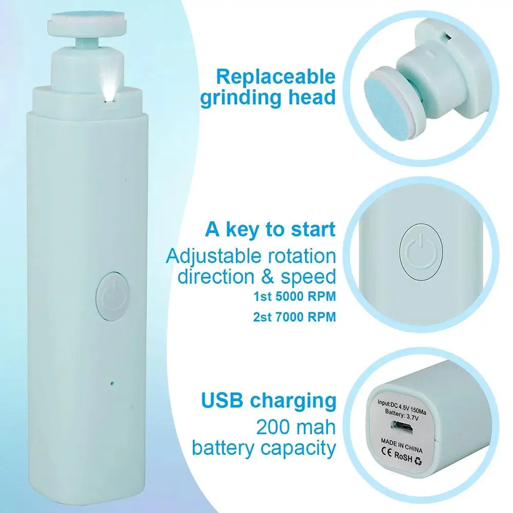 

Multifunctional Electric Baby Nail Trimmer Baby Nail Cutter File Trimmer Fingernail Tool Manicure Care Baby Clippers Toes Y4K0