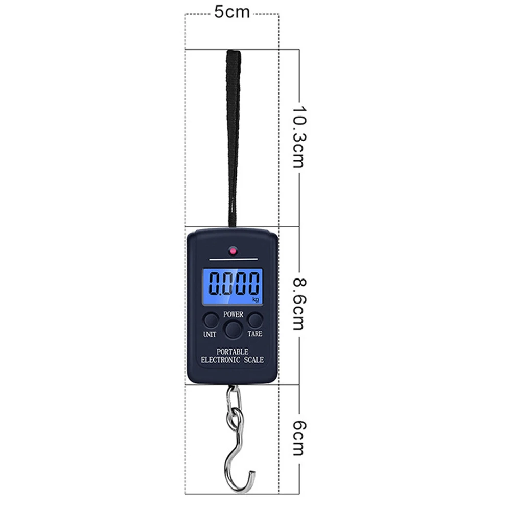 Portable 10g-40kg Electronic Hanging Fishing Digital Pocket Weight Hook Scale Multifunctional Luggage Shopping Fishing Weight