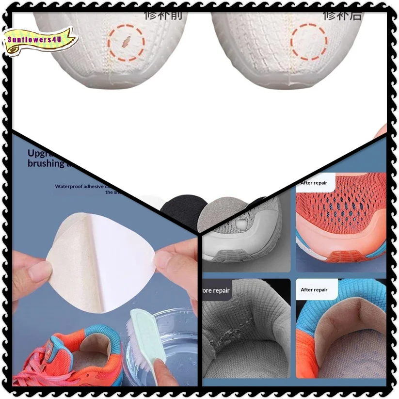 Self Adhesive Shoe Hole Repair Patches No Glue Required Wash Resistant For Fixing Mesh Sneakers Sports Casual Shoes