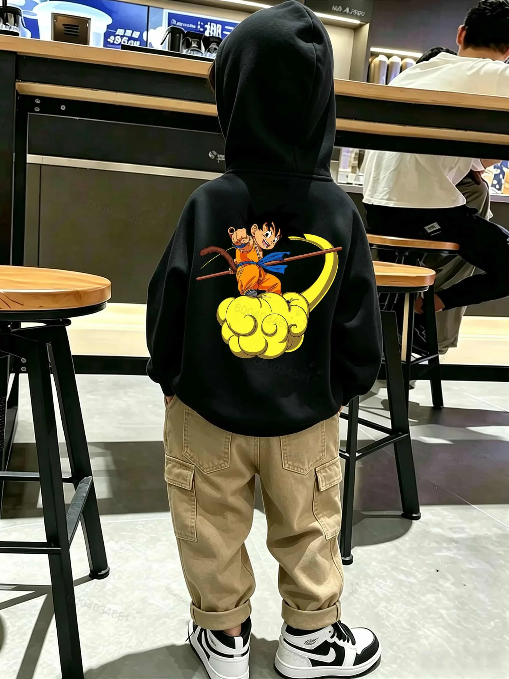 Dragon Ball Z Herbst/Winter Kinder-Komfort-Kapuzenpullover – lockerer und warmer, bequemer Alltagsmantel für Jungen und Mädchen – Detail 8