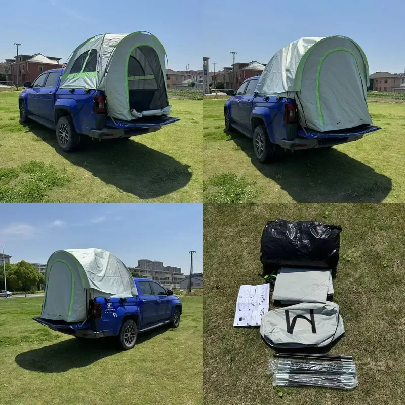 Waterproof Outdoor Car Rear Tent Portable Bed for Camping Pickup Truck 2-3 Person Sleeping Shelter Easy Set-up