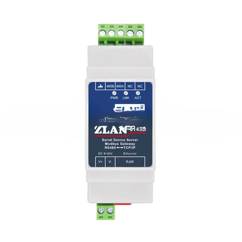 

Hot SellingModbus RTU TCP Gateway ZLAN5143D-convertidor RS485 A Ethernet RJ45, Dispositivo De Servidor
