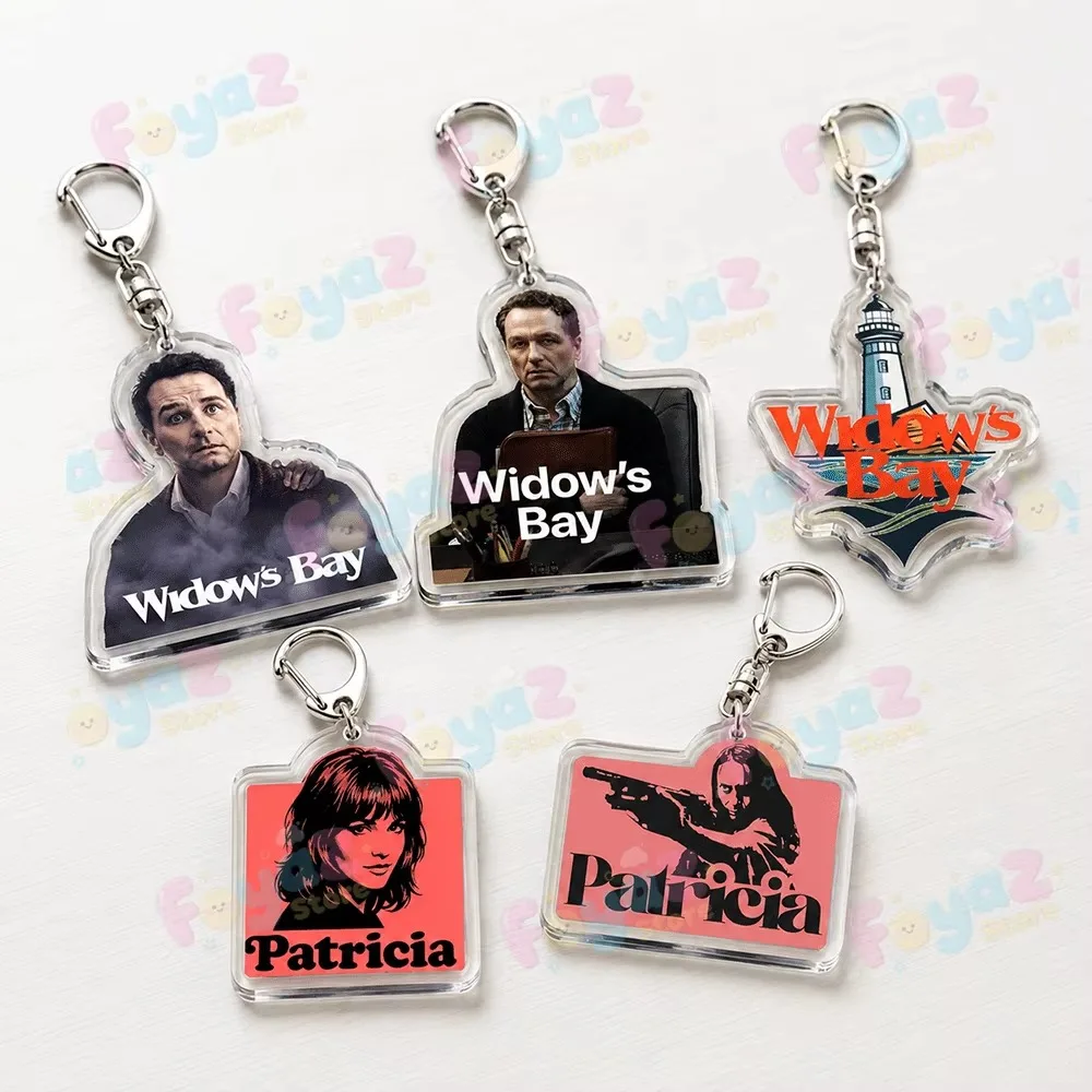 Horror Widows Bay Keychains for Accessories Bag Charm New England Patricia Comedy Keyring Jewelry Fans Gifts