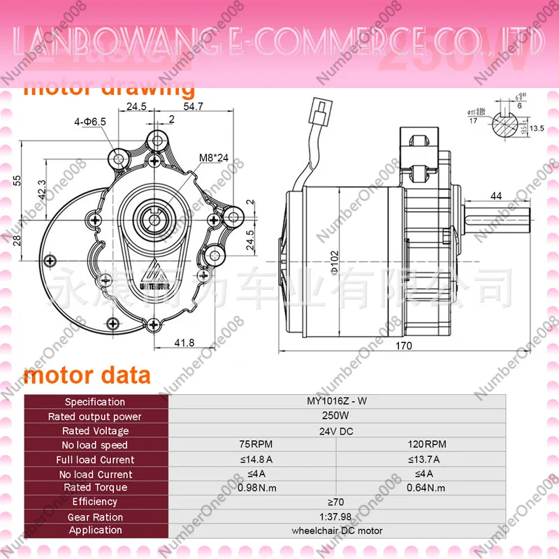 4WD 1000W Electric Conversion Kit 4.10-4 Off-Road Tires 10