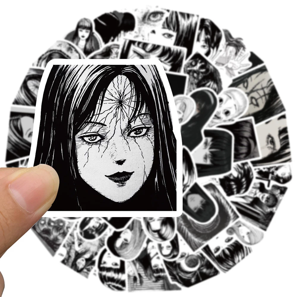 10/30/50pcs Kawakami Tomie Anime Stickers Cool Classic Horror Manga Graffiti Sticker Decals for Water Bottle Phone Scrapbooking