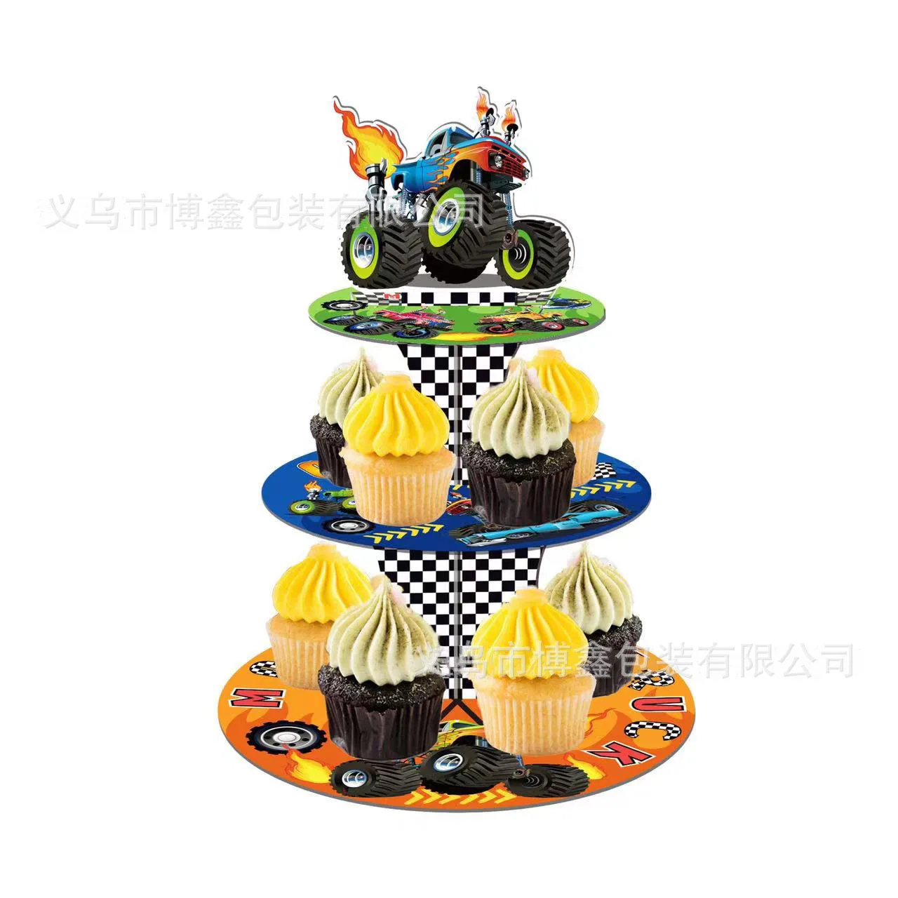 Monster Truck Birthday Party Supplies Tablecloth Paper Plate Napkin Cup Balloon Monster Truck Theme for Kids 1st Birthday Decors