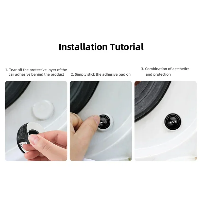 باب السيارة للصدمات سيليكون طوقا عازلة الوسادة لكيا EV6 سورينتو نيرو ستينغر Ceed كرنفال K5 K9 الروح كارينز VQ كادينزا الرياضة #6