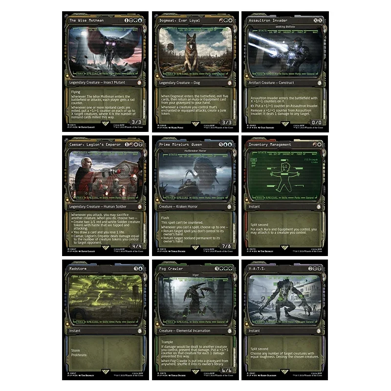 

Magic The Gatherings Storms Trading Card Game Diy Fallout Series The Wise Mothman Dogmeatever Loyal Collection Card Toys Gift