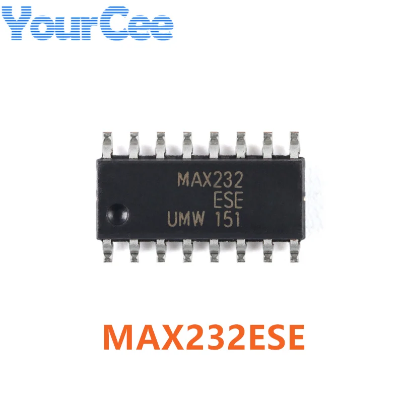 5Pcs MAX232 MAX3232 MAX232ESE MAX3232ESE SOP-16 RS-232 Transceiver Chip SMD IC Integrated Circuit