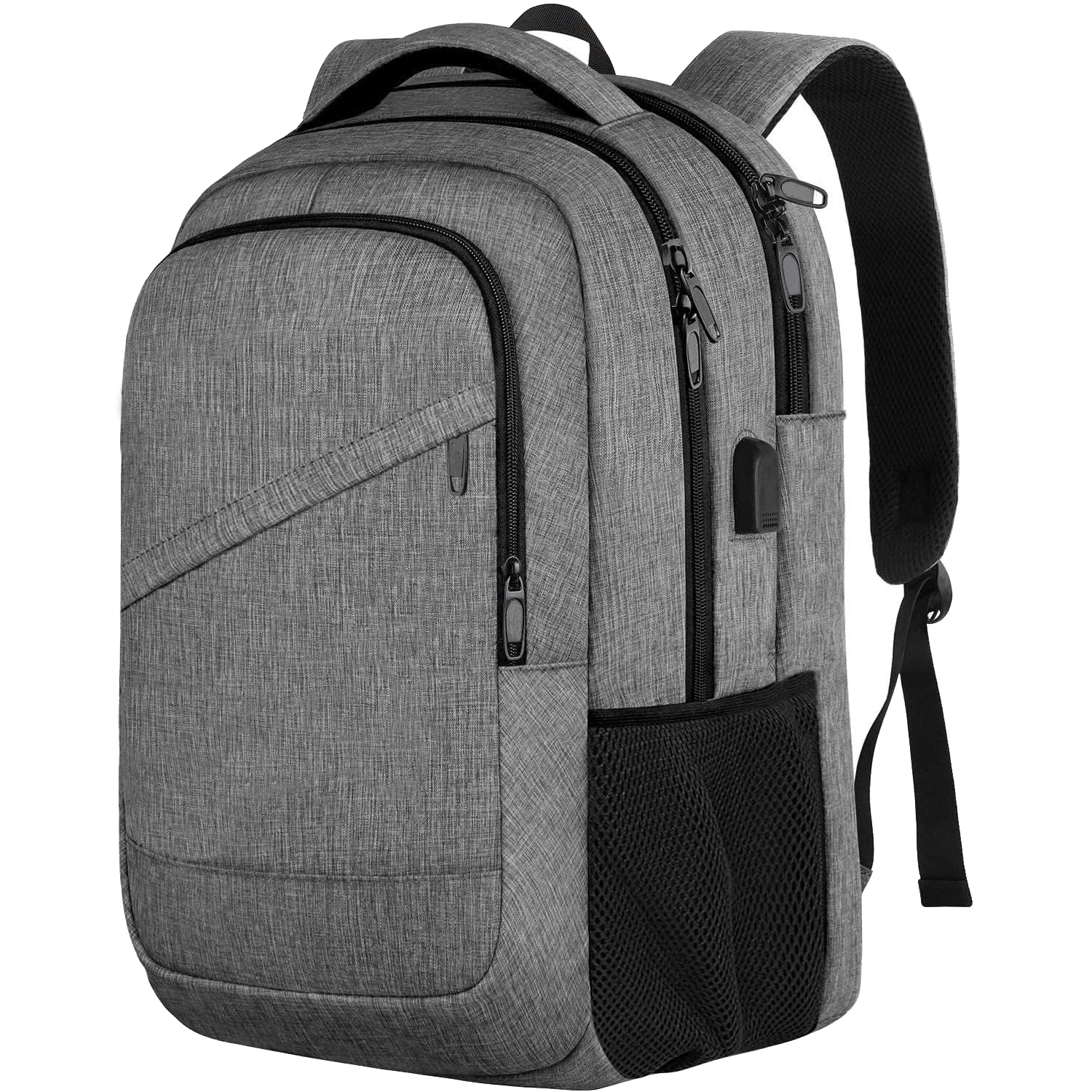 

Рюкзак для ноутбука, 18,5 дюймов, для работы и путешествий, большой деловой рюкзак для мужчин и женщин с USB-портом и креплением для тележки