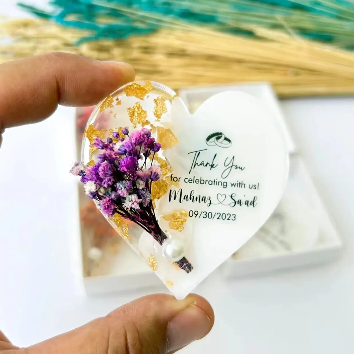 Personalized Birthday & Wedding Magnet Favors - Keepsake Gifts for Guests, Perfect for 1st, 40th, 50th, 60th, 70th Milestone Cel - view 3