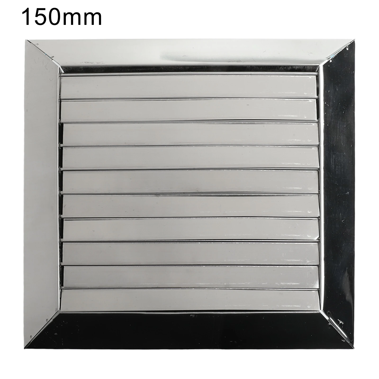 Stainless Steel Louvre 100/150mm External Wall Rain Cap For Outdoor Exterior Walls Movable Square Vents High Quality