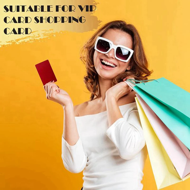 Business Cards, 50 Pc. Engraving Blank Set, 10-Color DIY Cards. Multipurpose Metal Blanks For Home Office Customization