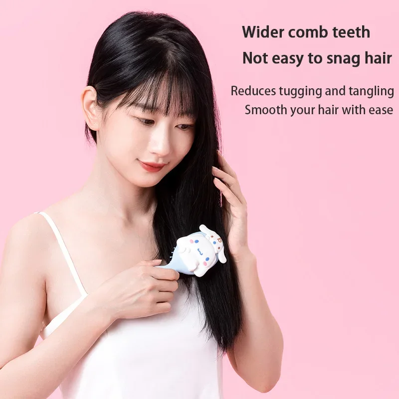 MINISO Sanrio Kuromi Pacha Dog Melody Cinnamon Dog Massage Airbag Comb Cute Portable Comb Portable Cartoon Comb  Genuine stock