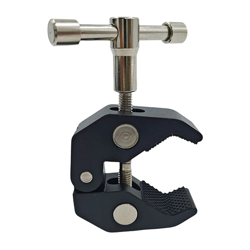 1 Set 1/4 Screw Clip CNC Metal Super Clamp With 360° Mini Ball Head Quick Release Clamp Bracket Tripod Mount For DSLR Camera