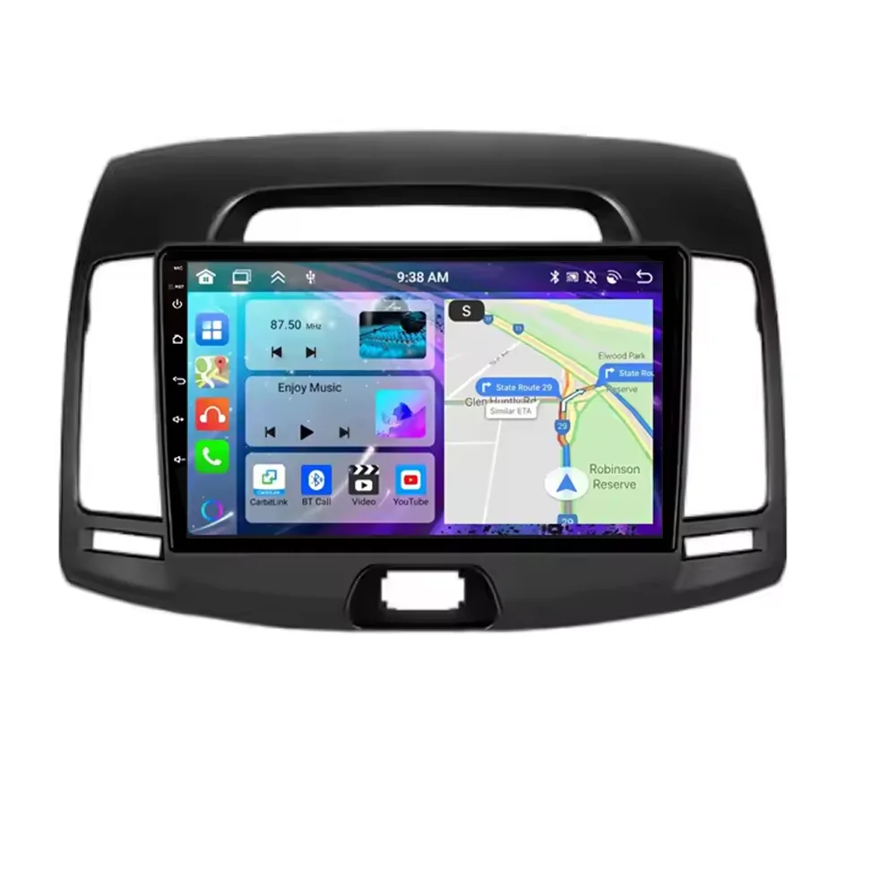 Picture 3: for Hyundai Elantra 4 2007 - 2010 Left Hand Drive Android 16 Car Radio Video Multimedi Player Wireless CarPlay Split Screen GPS