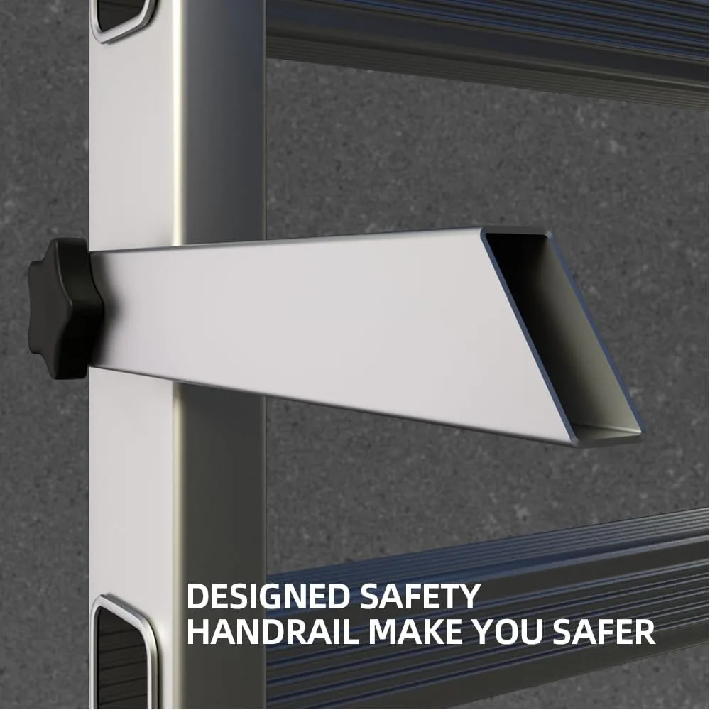 Scaffolding, Foldable Scaffolding Ladder, Multipurpose Rolling Scaffolding Work Platform, Scaffold Tower,Ladder Stool Work Bench