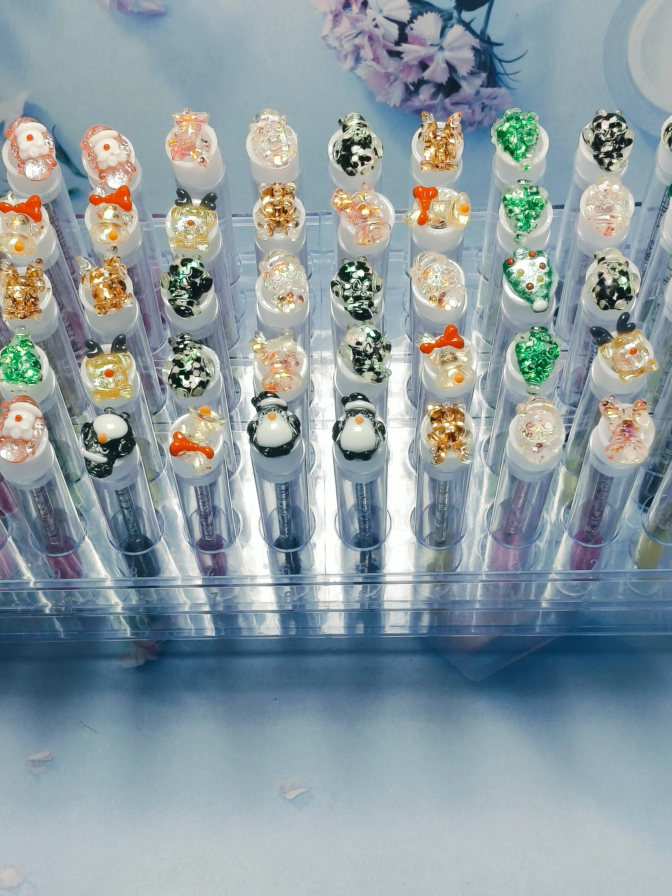 Christmas Exclusive Disposable Spiral Comb Makeup Brush Portable Eyelash And Brow Dual Purpose Brush Ultra Fine Brush