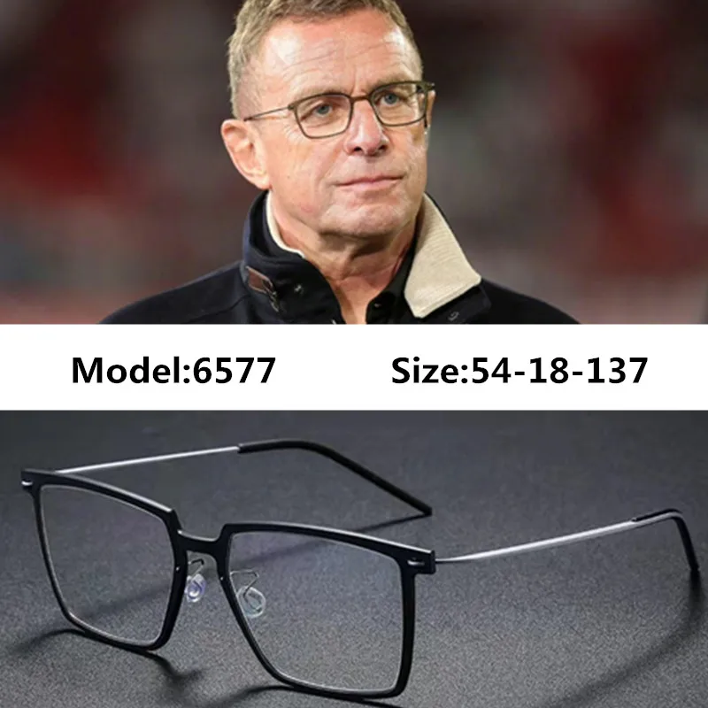 

Denmark Brand Screlwless Glasses Frame Men Optical Prescription Eyeglasses Frame Women Square Myopia Eyewear Spectacle 6577 Gafa