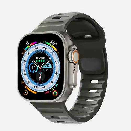 Strap For Apple Watch Band 49mm 44mm 45mm 41mm 40mm 42mm 38mm Soft Silicone sport Bracelet iwatch Serise 8 7 SE 6 5 9 Ultra 49mm - Image 21