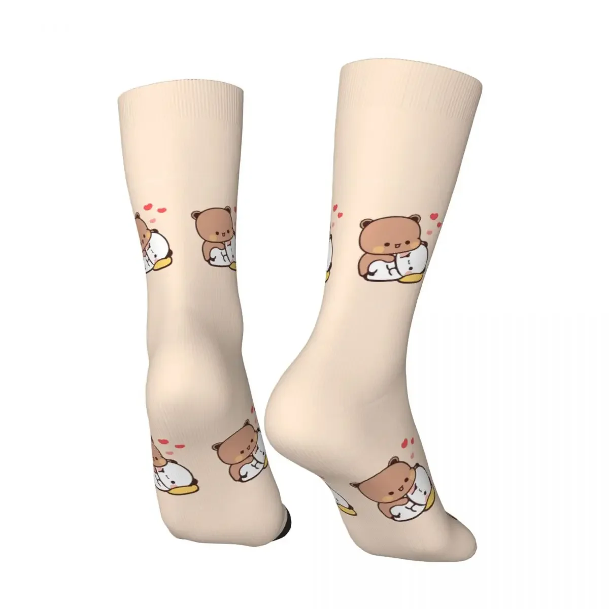 Chaussettes de sport coordonnantes pour hommes et femmes, Happy, HDPRetro, Harajuku, Bubu, Dudu, Cartoon, Hip Hop, Casual Crew Elan, Running