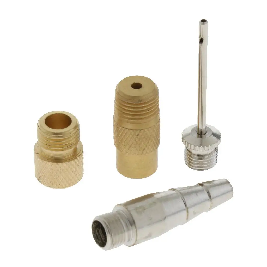 4 Pieces Ball Pump Needle Set Needle Inflator Kit Needle Nozzle Adapter
