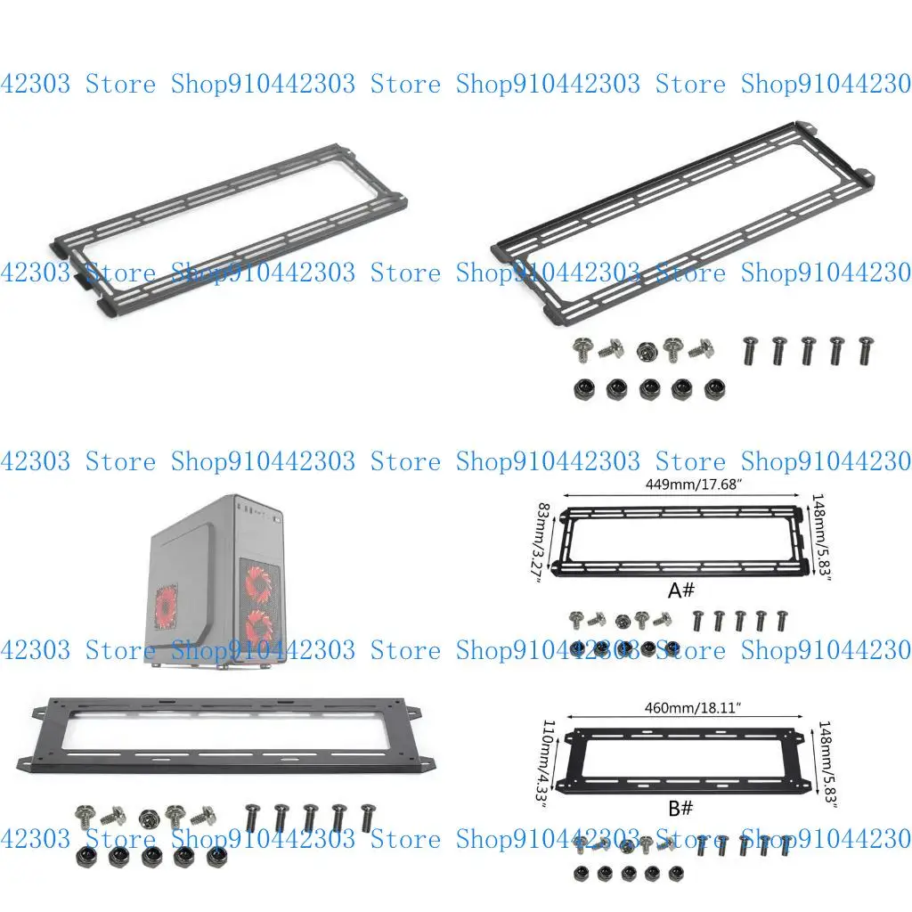 L4MD Durable Metal DIY Support Stand for PC Cases Improve and Cooling