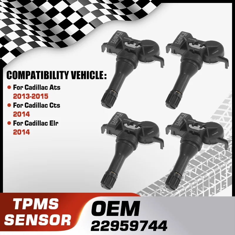 

1/4PCS Car TPMS Tire Pressure Monitor Sensor For Cadillac Ats 2013-2015 Cadillac Cts 2014 Cadillac Elr 2014 22959744 13589601
