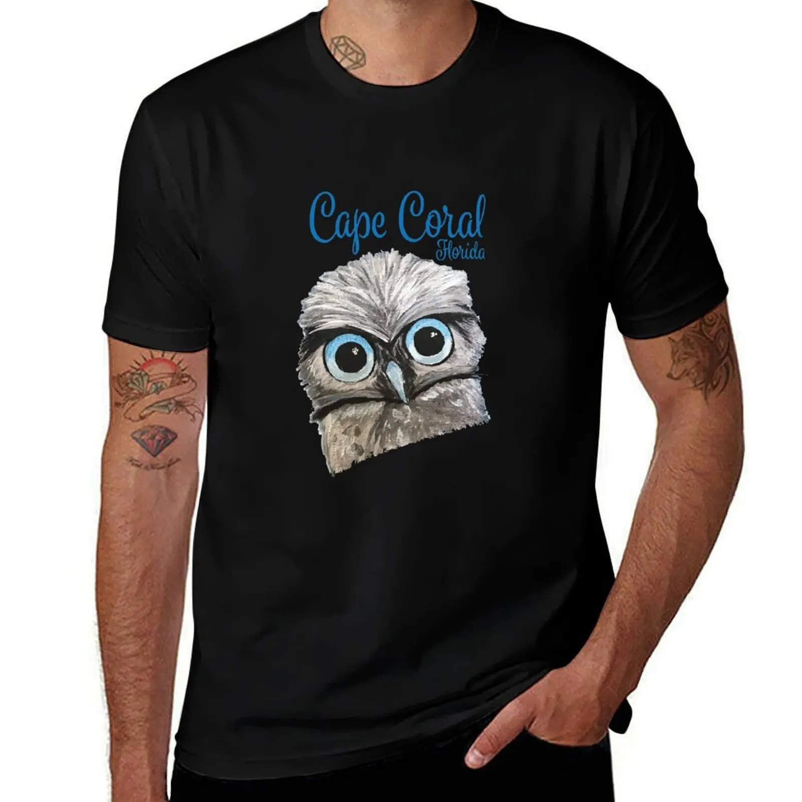 Cape Coral Florida Burrowing Owl T-Shirt t shirt for man T-Shirt
