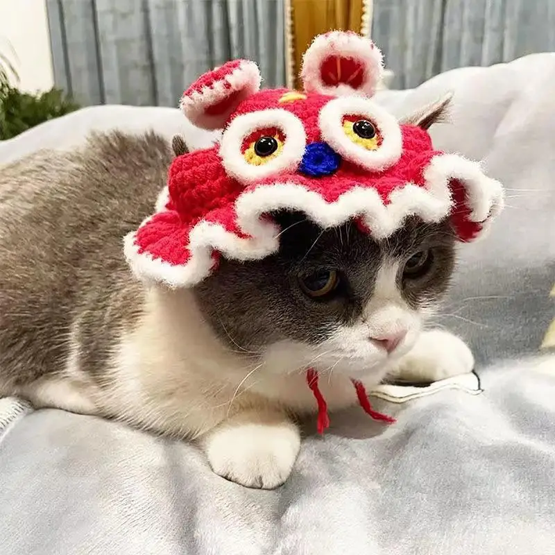 Cute Cat Hats For Cats Only Cat Outfits Tiger Head Shaped Cat Dress Up For Halloween Cat Clothes For Cats Only Cute Cat Costume