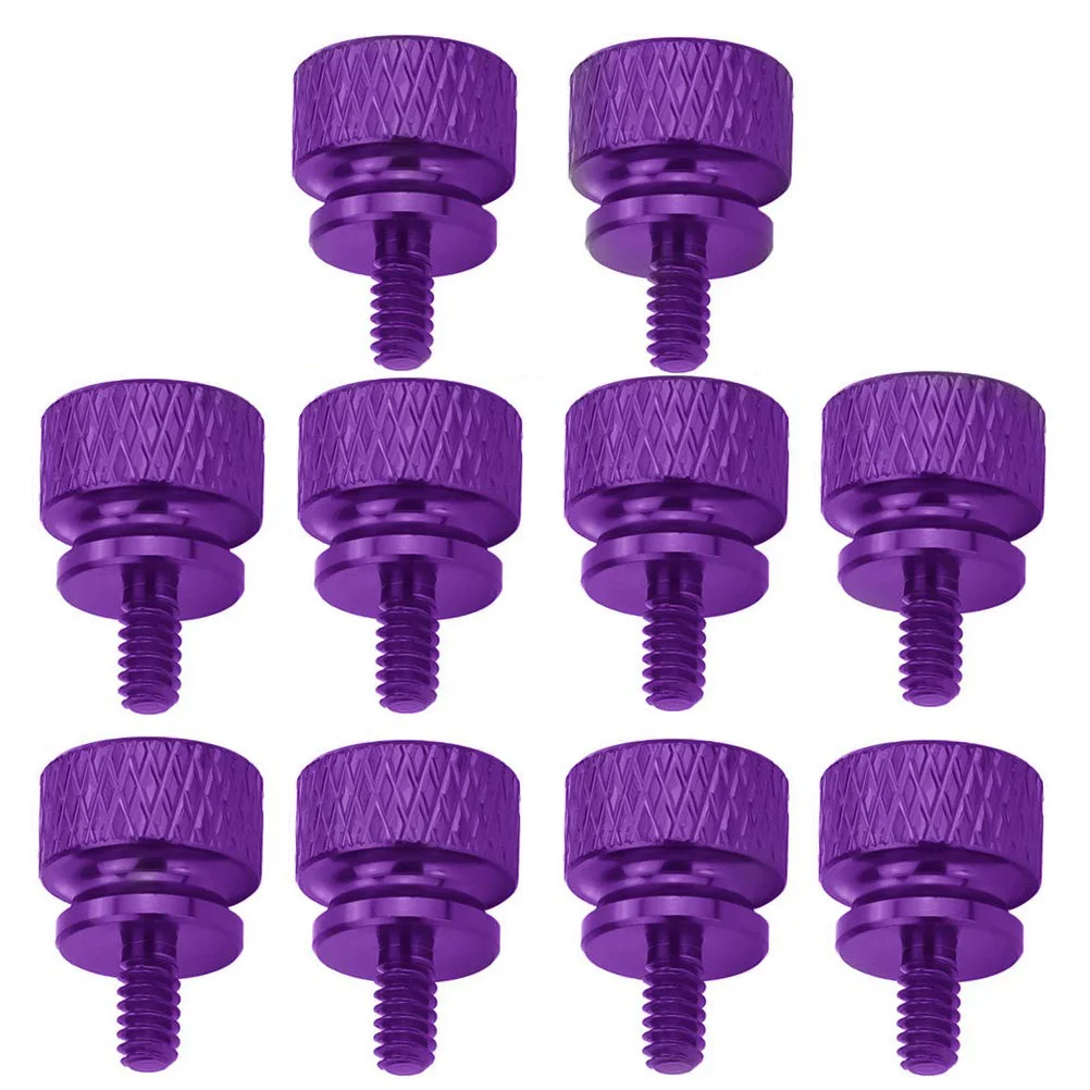 10 قطعة مسامير ملونة سبائك الألومنيوم مخرش الإبهام لعلبة الكمبيوتر لوحة جانبية تحديد أداة خالية تركيب الهيكل المسمار #5