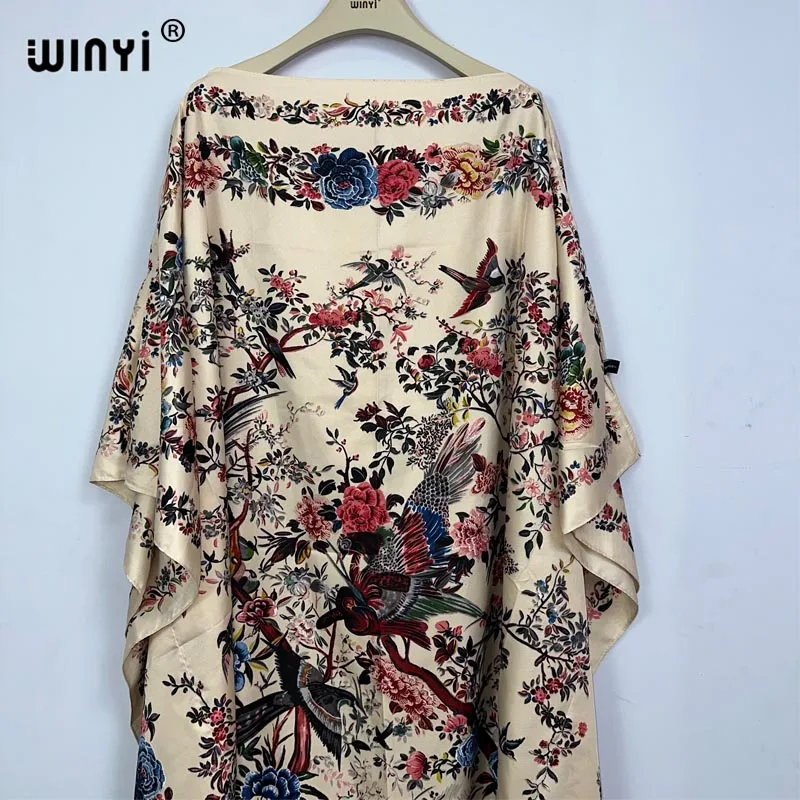 WINYI Dress Fashion turkey dresses boho Print abaya Dashiki Women muslim kaftan summer Color african dresses for woman vestido