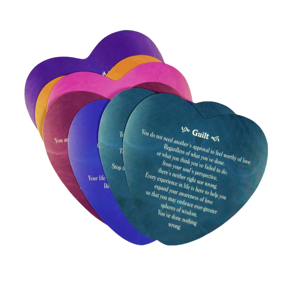 Gudian Angel Cards Heart-shaped English Oracle Card 46 Cards Loving Messages From The Angels