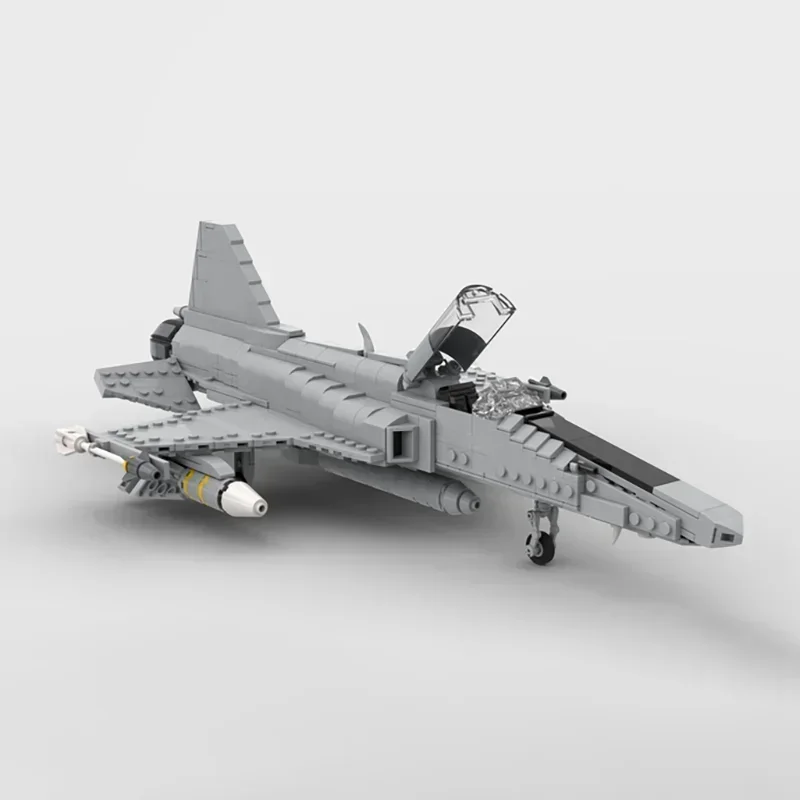 Military Model Moc Building Bricks 1:35 Scale F-20 Tigershark Fighter Technology Blocks Gifts Christmas Toys DIY Sets Assembly