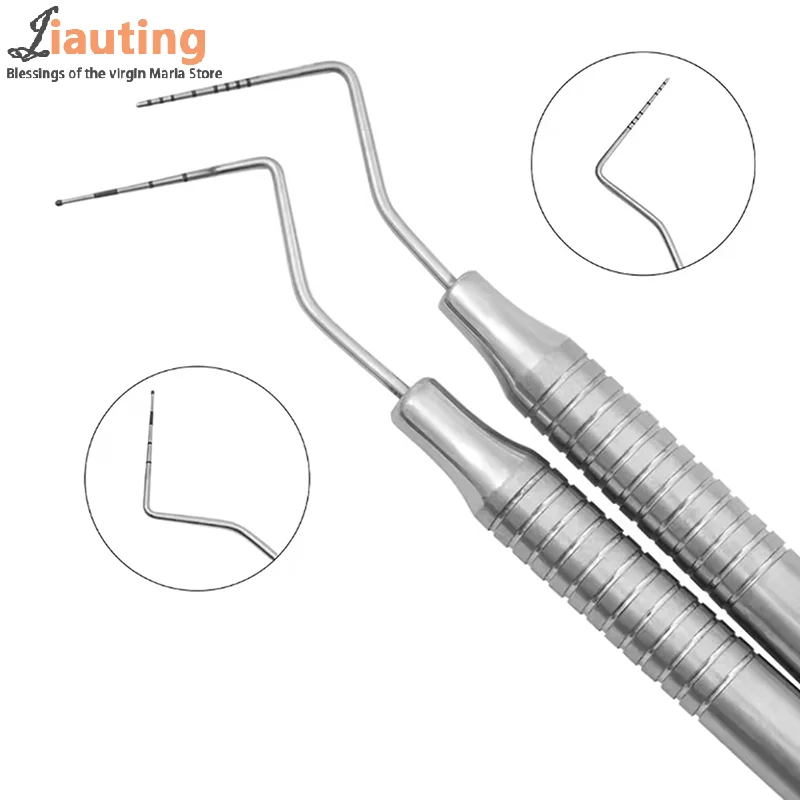 Hot Sale.Dental Stainless Steel Periodontal Probe With Scaler 1-10 1-15  Probe Instrument Tool Teeth Clean Hygiene Tools