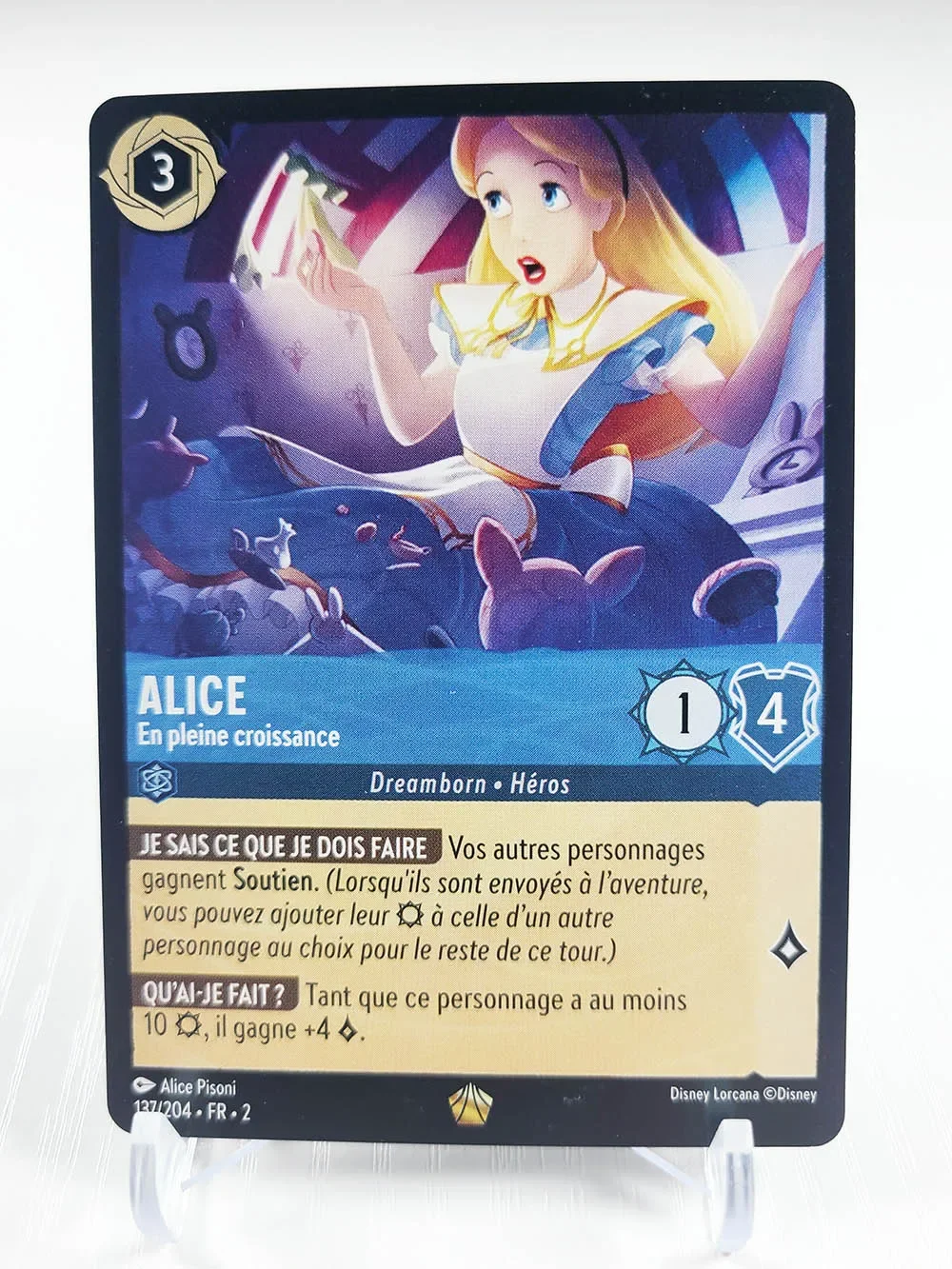 Lorcana proxy kapitel 2 aufstieg des überfluteten nonefoil englisch/französisch/deutsch-alice arthur belle schneeweiß tcg spielkarten